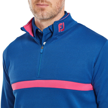 FootJoy Inset Stripe Chill-Out Herrenpullover Blue-Berry