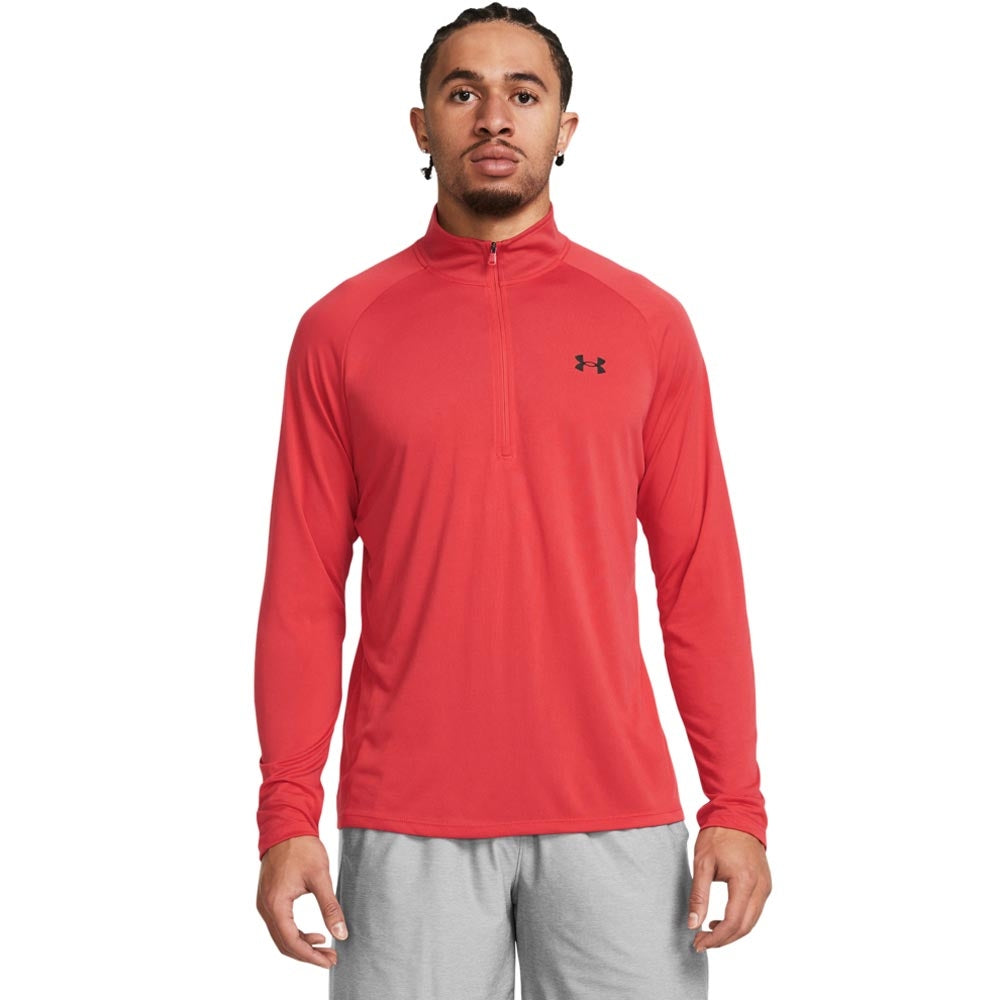 Under Armour UA Tech 2.0 1/2 Zip Herrengolfpullover Red
