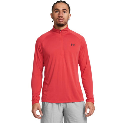 Under Armour UA Tech 2.0 1/2 Zip Herrengolfpullover Red