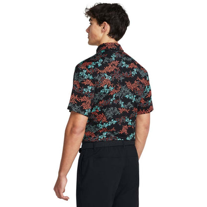 Under Armour UA Playoff 3.0 - Azalea Camo Herrengolfpoloshirt Black-Print