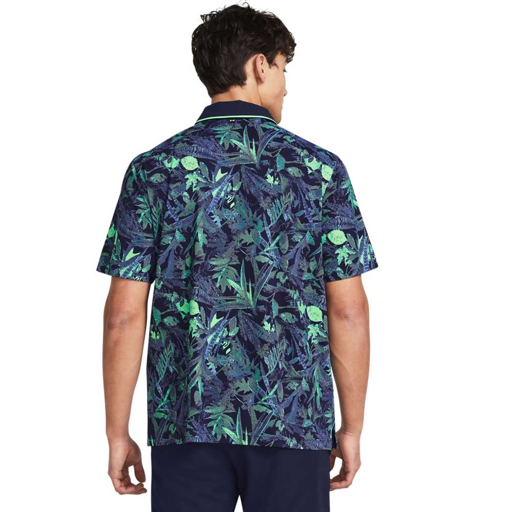 Under Armour UA Iso-Chill Edge Herrengolfpoloshirt Navy-Print