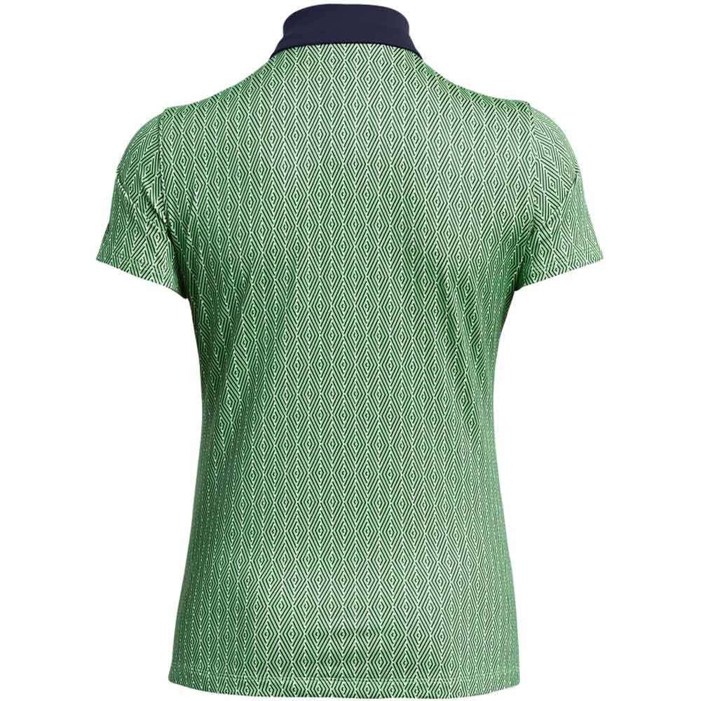 Under Armour UA Playoff Ace Damengolfpoloshirt Green-Print