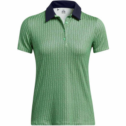 Under Armour UA Playoff Ace Damengolfpoloshirt Green-Print