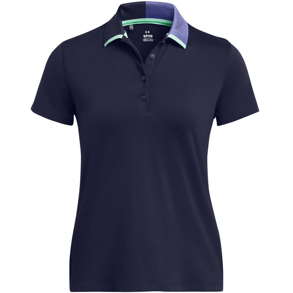 Under Armour UA Playoff Pitch Damengolfpoloshirt Navy-Green