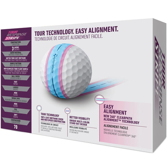 TaylorMade Tour Response Stripe Golfbälle