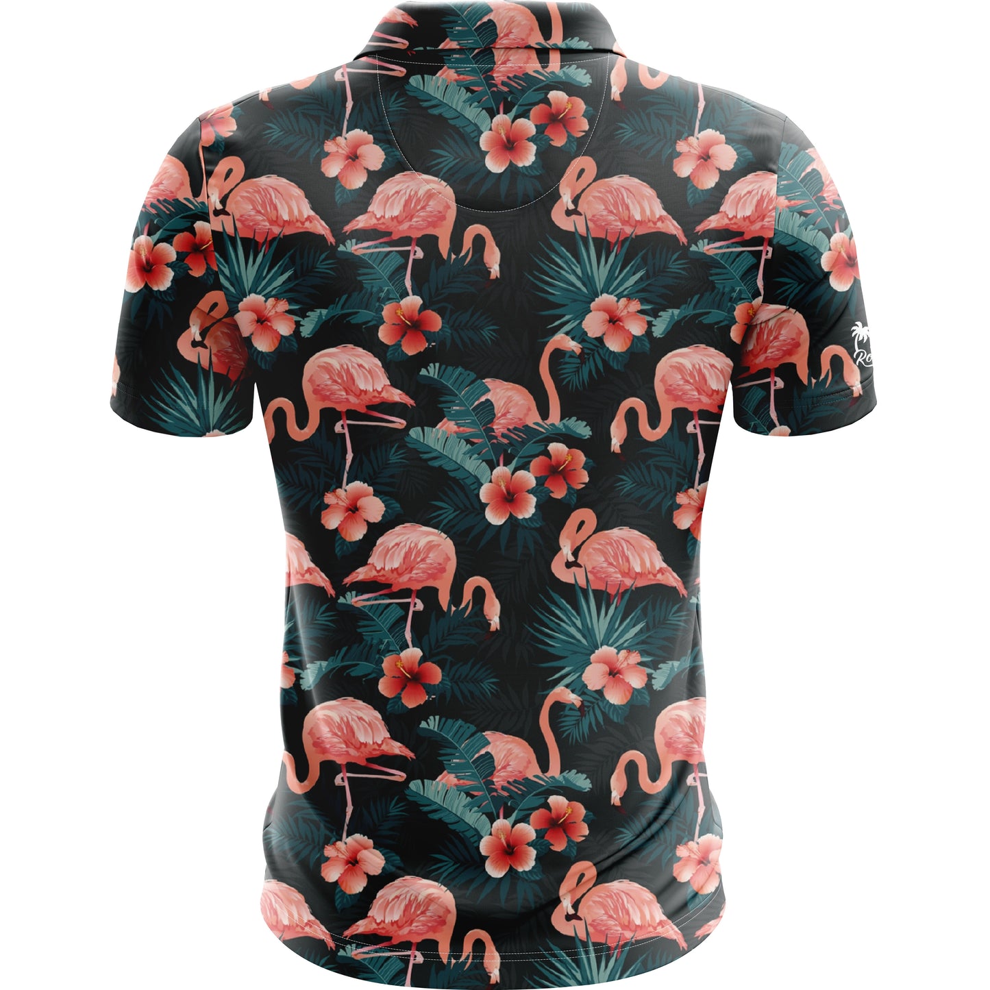Golf Rowdies Flamingo Herrengolfpoloshirt