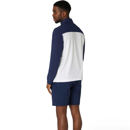 Penguin Lightweight 1/4 Zip Herrengolfjacke Navy-White-Green