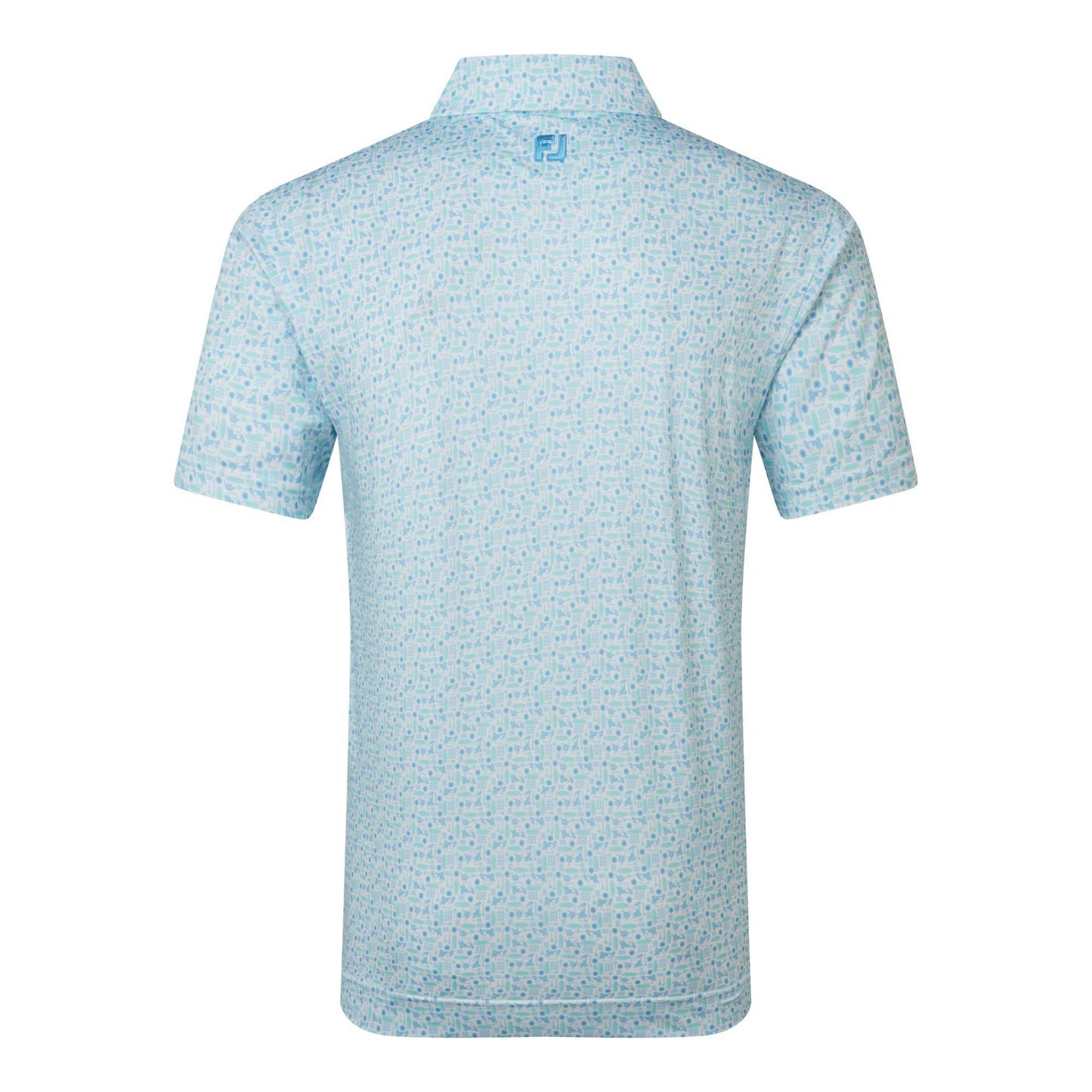 FootJoy Surfs Up Print Lisle Herrenpoloshirt