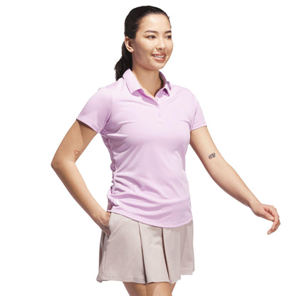adidas Solid Performance Short Sleeve Damenpoloshirt rosa