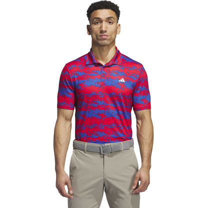 Adidas Ultimate365 Heat.Rdy Herrengolfpoloshirt Royal-Rot