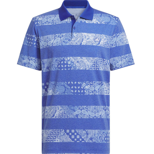 Adidas Go-To Printed Herrengolfpoloshirt Royal