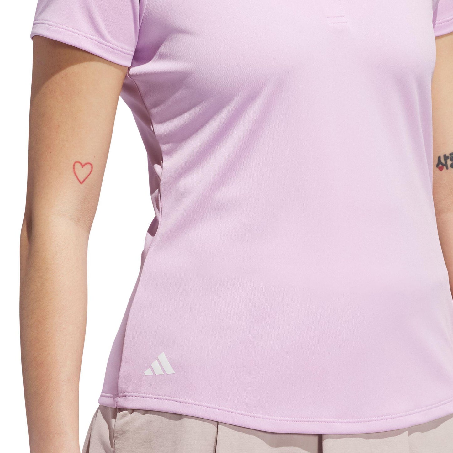 adidas Solid Performance Short Sleeve Damenpoloshirt rosa