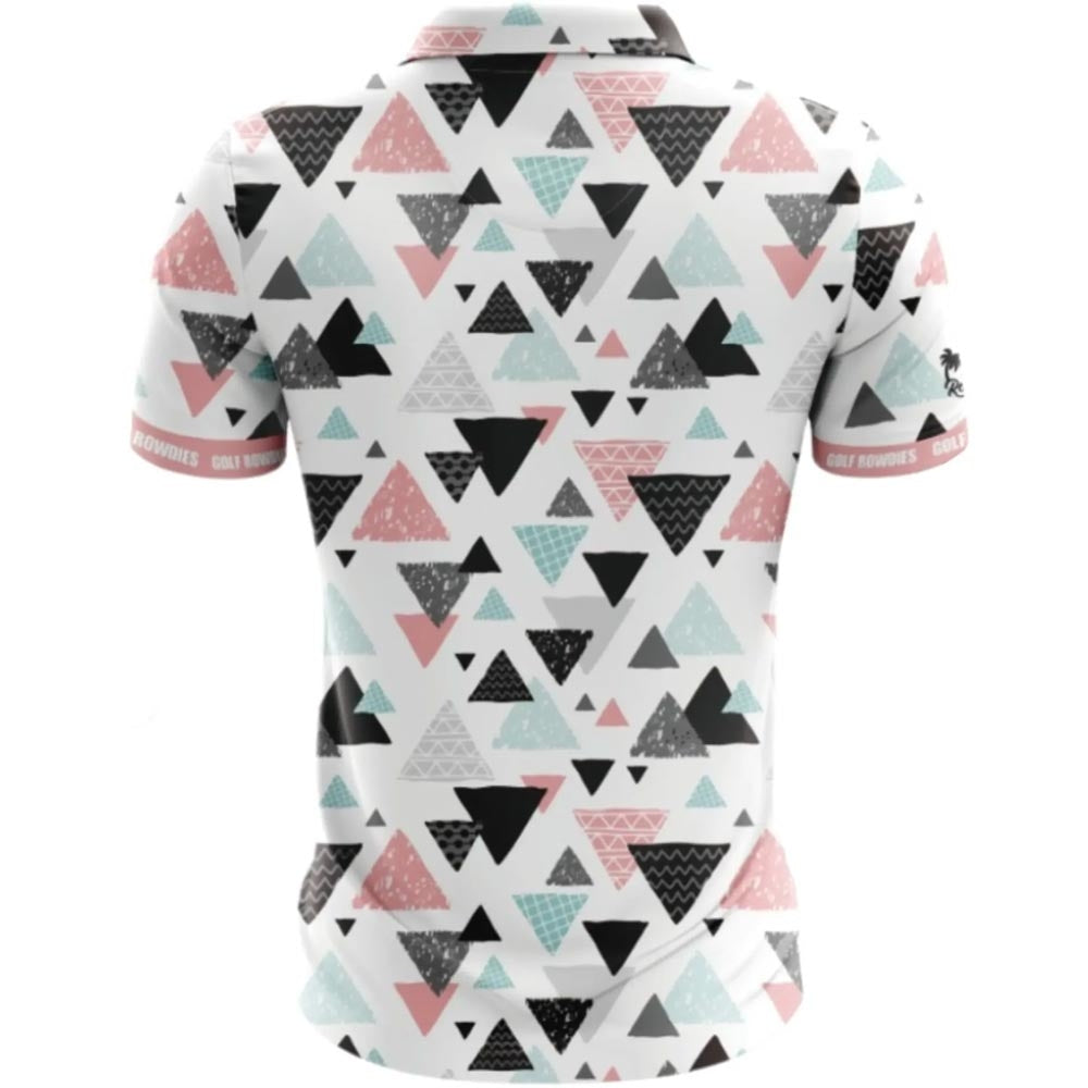 Golf Rowdies Triangles Herrengolfpoloshirt