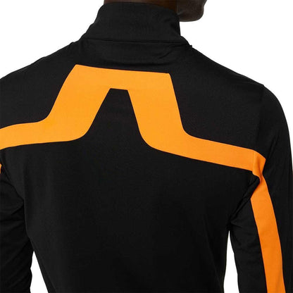 Lindeberg M Jarvis Mid Layer Herrengolfjacke Black-Orange