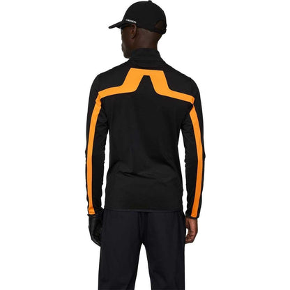 Lindeberg M Jarvis Mid Layer Herrengolfjacke Black-Orange