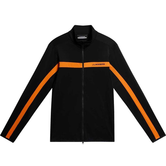 Lindeberg M Jarvis Mid Layer Herrengolfjacke Black-Orange