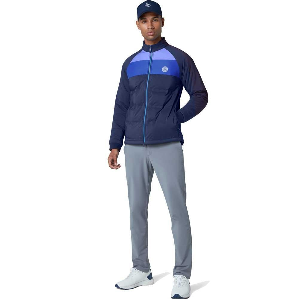 Penguin Insulated Full Zip Mixed Media Herrengolfjacke Navy