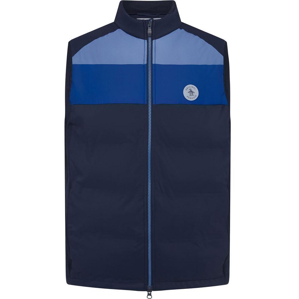 Penguin Insulated Full Zip Mixed Media Herrengolfweste Navy