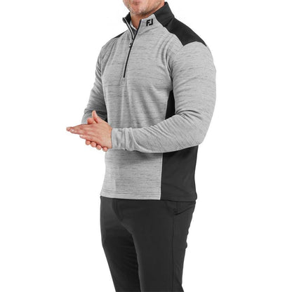FootJoy Space Dye Thermal Herrenpullover Grey-Black