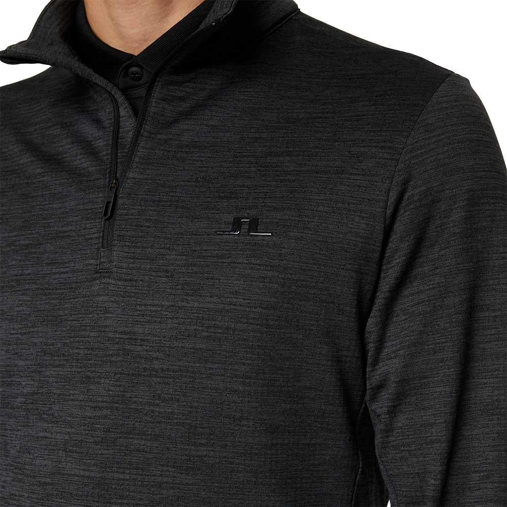 Lindeberg M Destry Zip Mid Layer Herrengolfpullover Schwarz