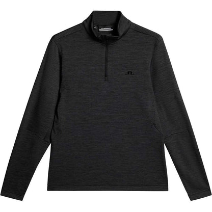Lindeberg M Destry Zip Mid Layer Herrengolfpullover Schwarz