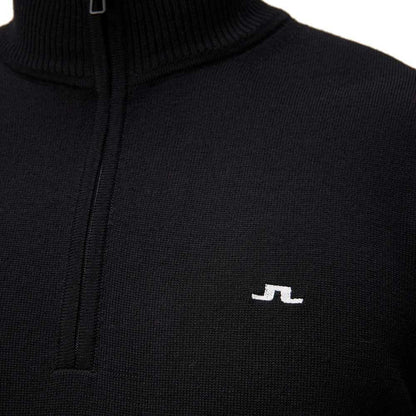 Lindeberg M Kian Zipp Herrengolfpullover Black