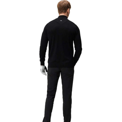 Lindeberg M Kian Zipp Herrengolfpullover Black