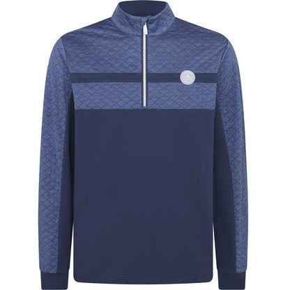 Penguin Mixed Media Heritage Block Herrenpullover Navy