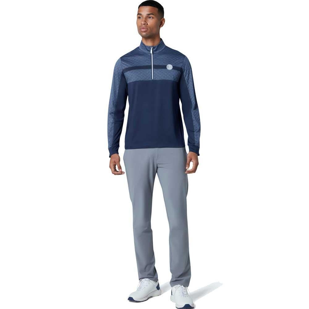 Penguin Mixed Media Heritage Block Herrenpullover Navy