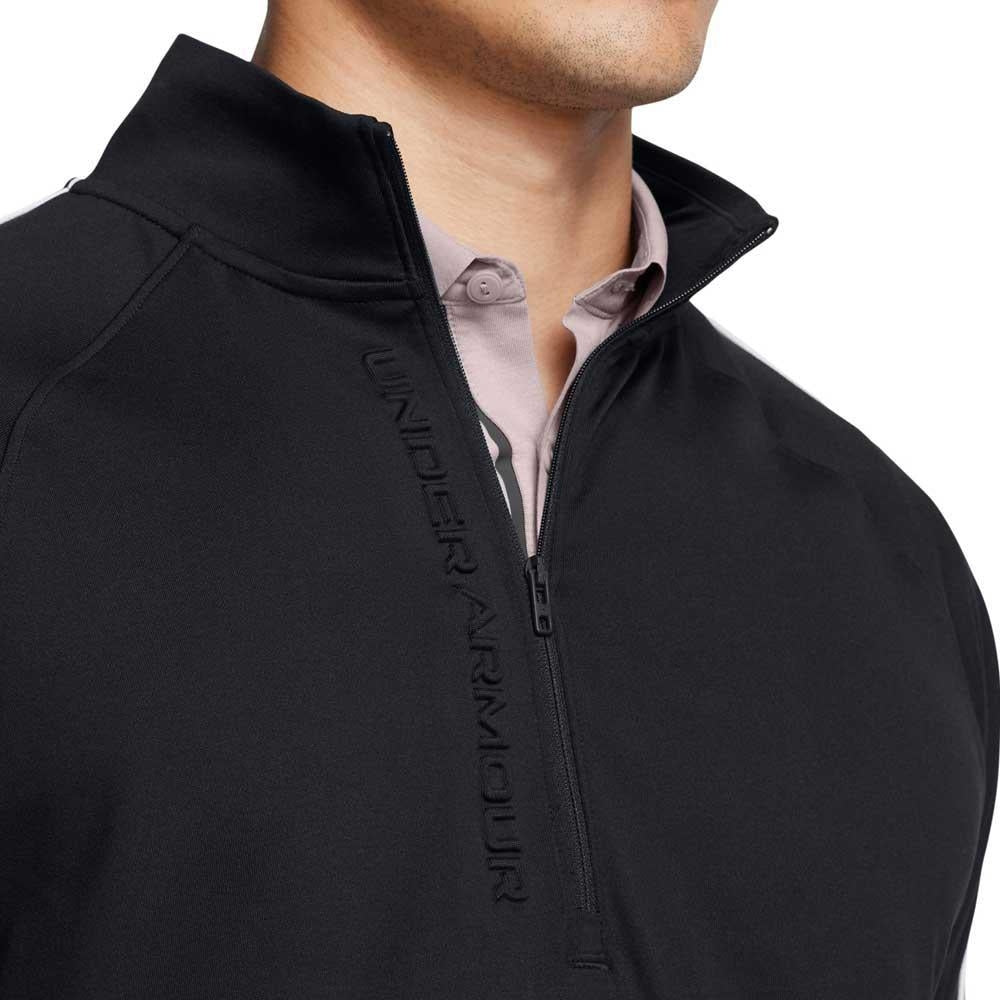 Under Armour Storm Midlayer HZ Herrengolfpullover Black-White