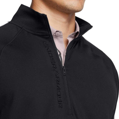 Under Armour Storm Midlayer HZ Herrengolfpullover Black-White
