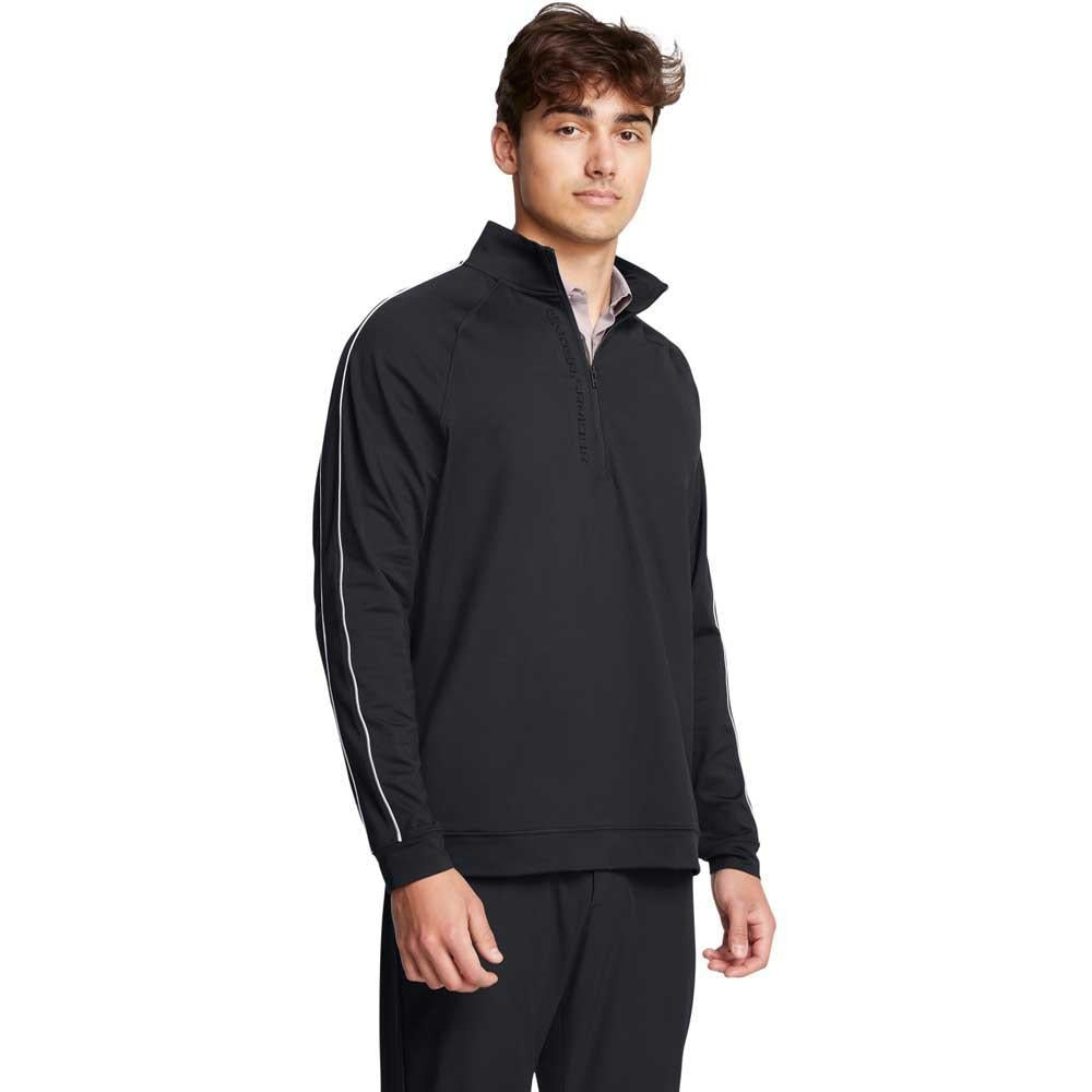 Under Armour Storm Midlayer HZ Herrengolfpullover Black-White