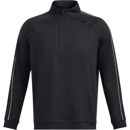 Under Armour Storm Midlayer HZ Herrengolfpullover Black-White