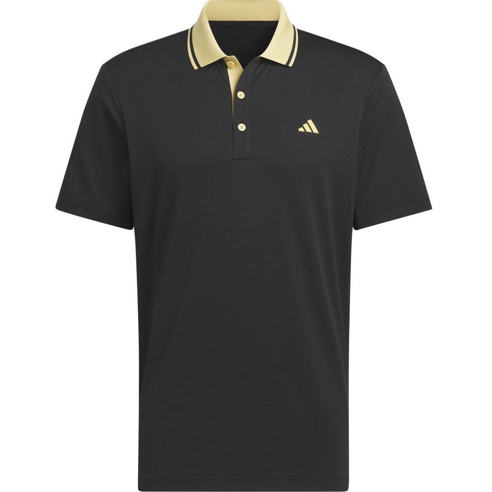Adidas Ultimate365 Tour Sport Collar Herrengolfpoloshirt Schwarz-Gold