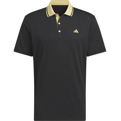 Adidas Ultimate365 Tour Sport Collar Herrengolfpoloshirt Schwarz-Gold
