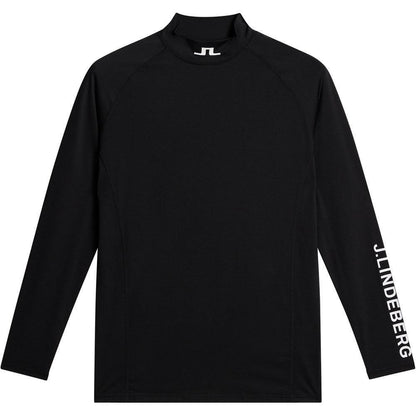 Lindeberg M Aello Soft Compression Langarm Shirt Herren Schwarz