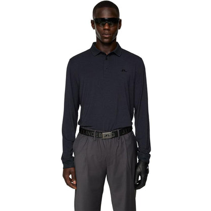 Lindeberg M Florian Langarm Shirt Herren Black