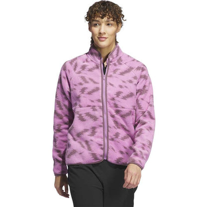 Adidas Ultimate365 Printed Fleece Damengolfjacke Black