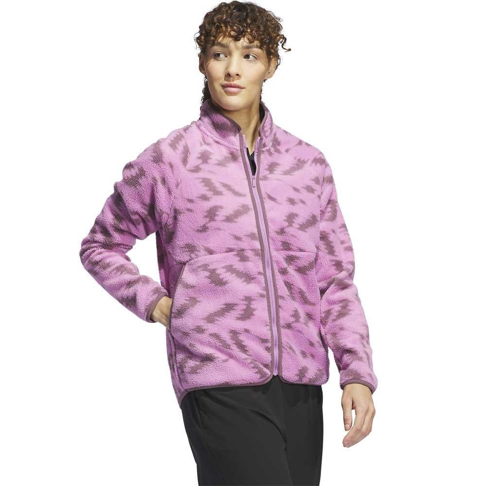 Adidas Ultimate365 Printed Fleece Damengolfjacke Black