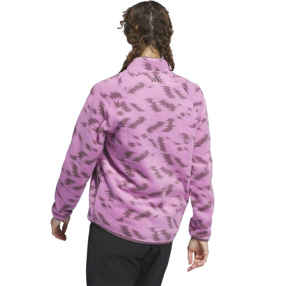 Adidas Ultimate365 Printed Fleece Damengolfjacke Black