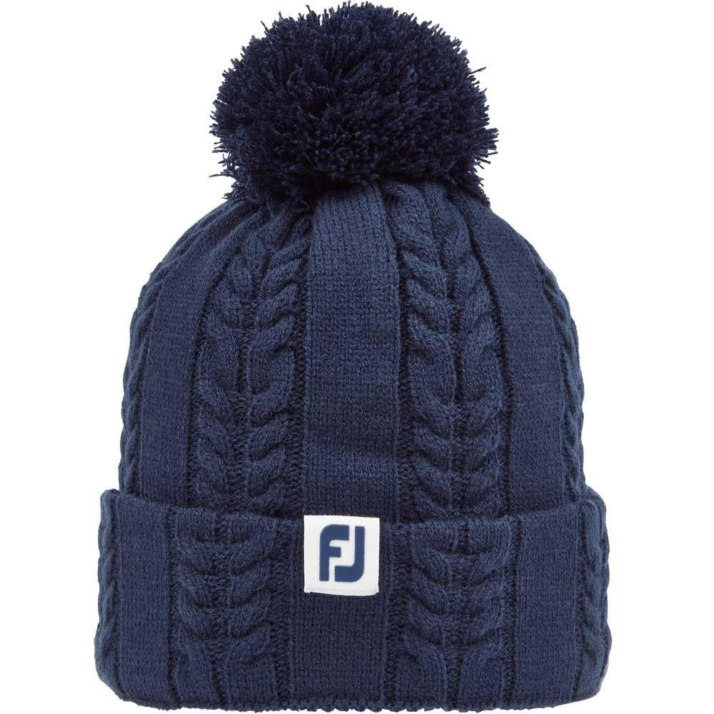 FootJoy Cable Knit Bobble Beanies Damenmütze