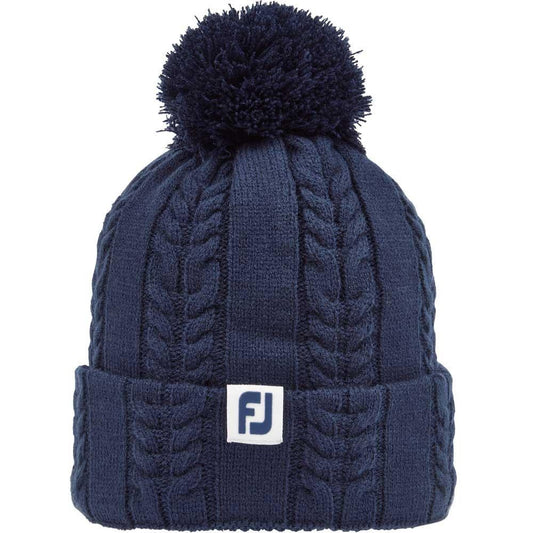 FootJoy Cable Knit Bobble Beanies Damenmütze