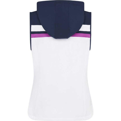 Penguin Lightweight Hoodie Colour Block Damengolfweste White-Navy