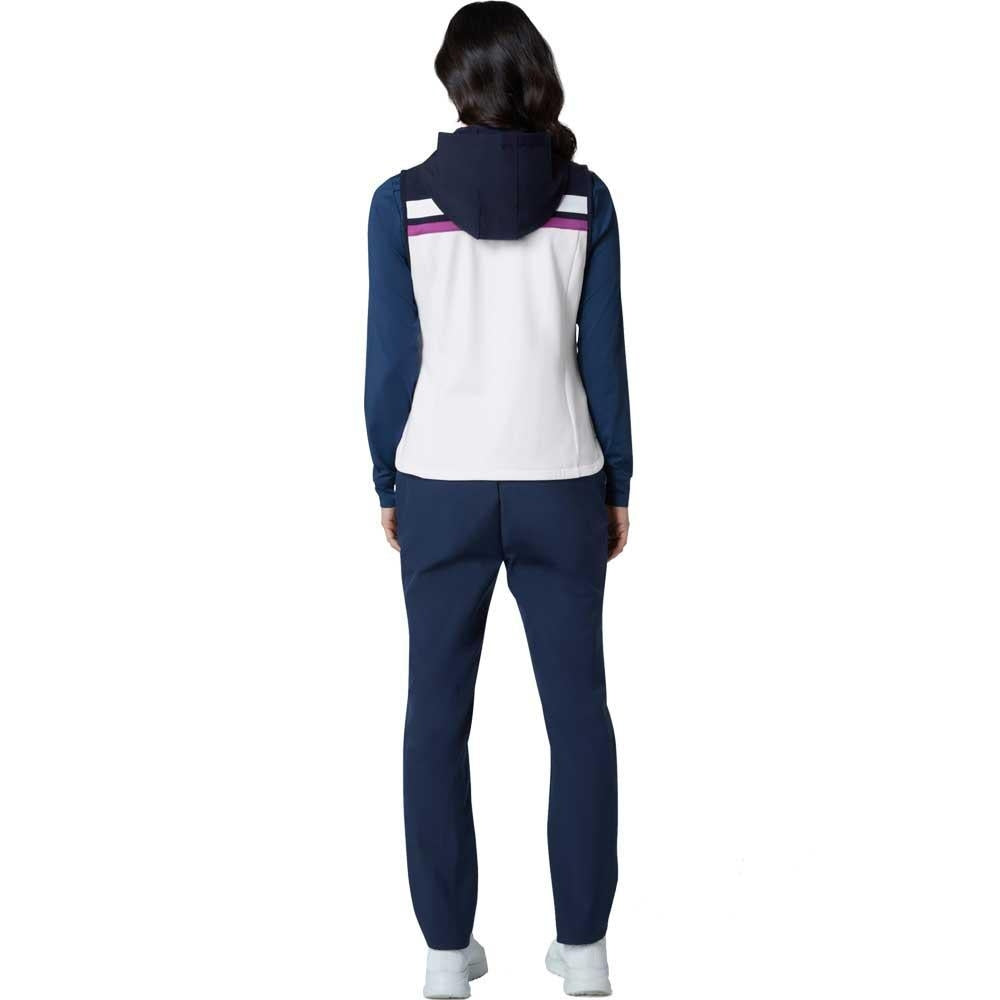 Penguin Lightweight Hoodie Colour Block Damengolfweste White-Navy