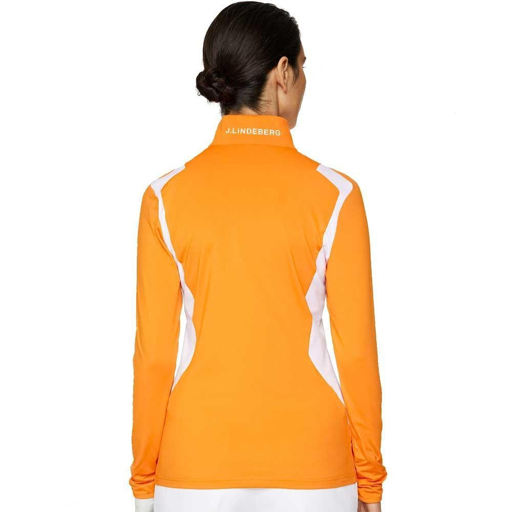 Lindeberg W Mae Zip Mid Layer Damengolfjacke Orange