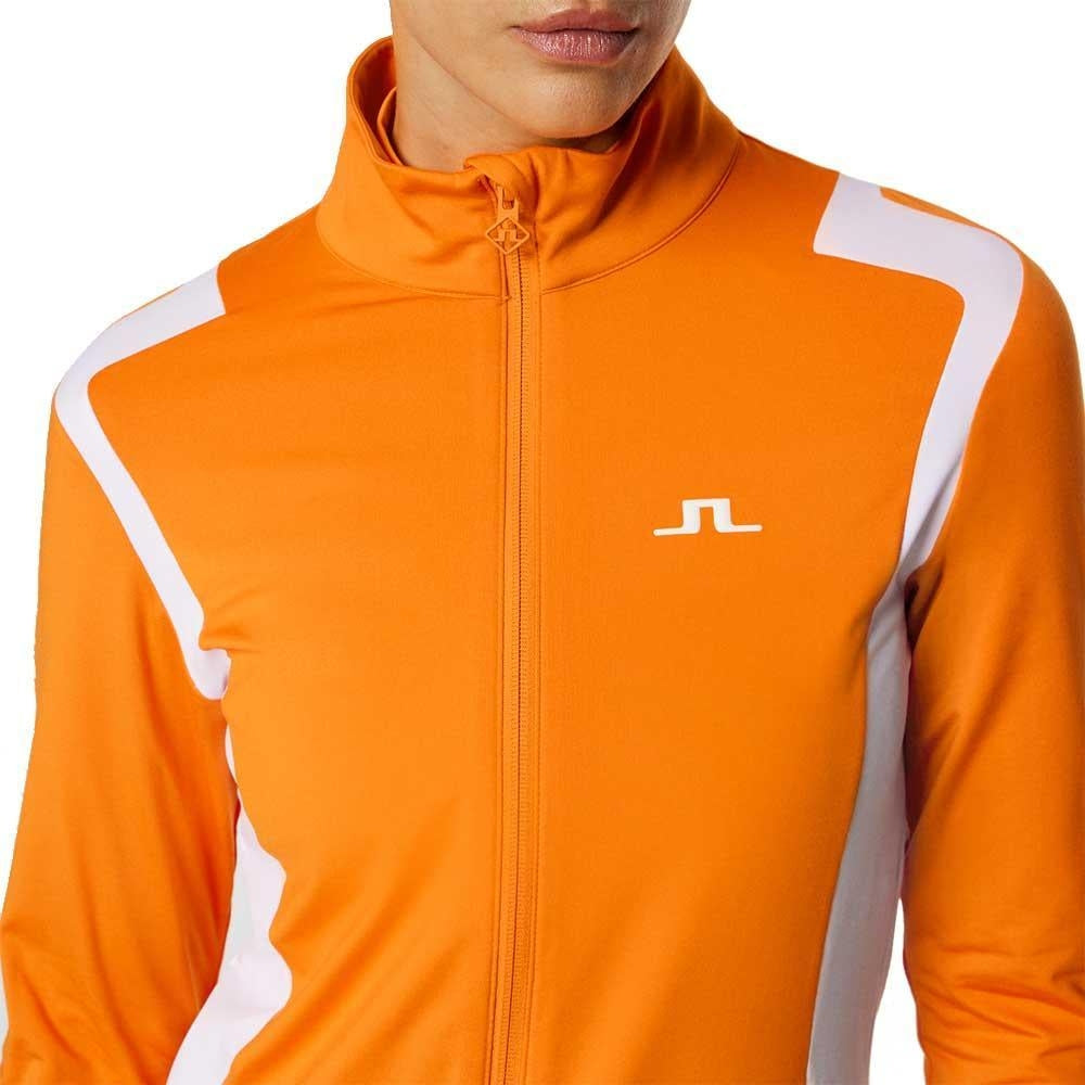 Lindeberg W Mae Zip Mid Layer Damengolfjacke Orange
