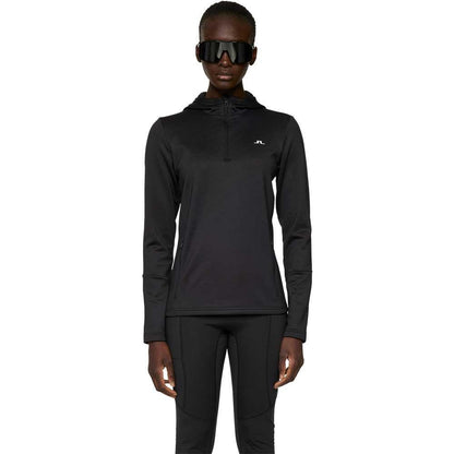 Lindeberg Aerial Quarter Hood Damengolfpullover Black