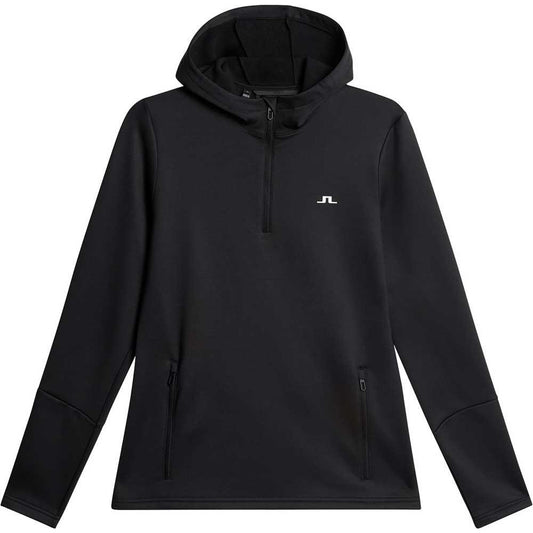 Lindeberg Aerial Quarter Hood Damengolfpullover Black