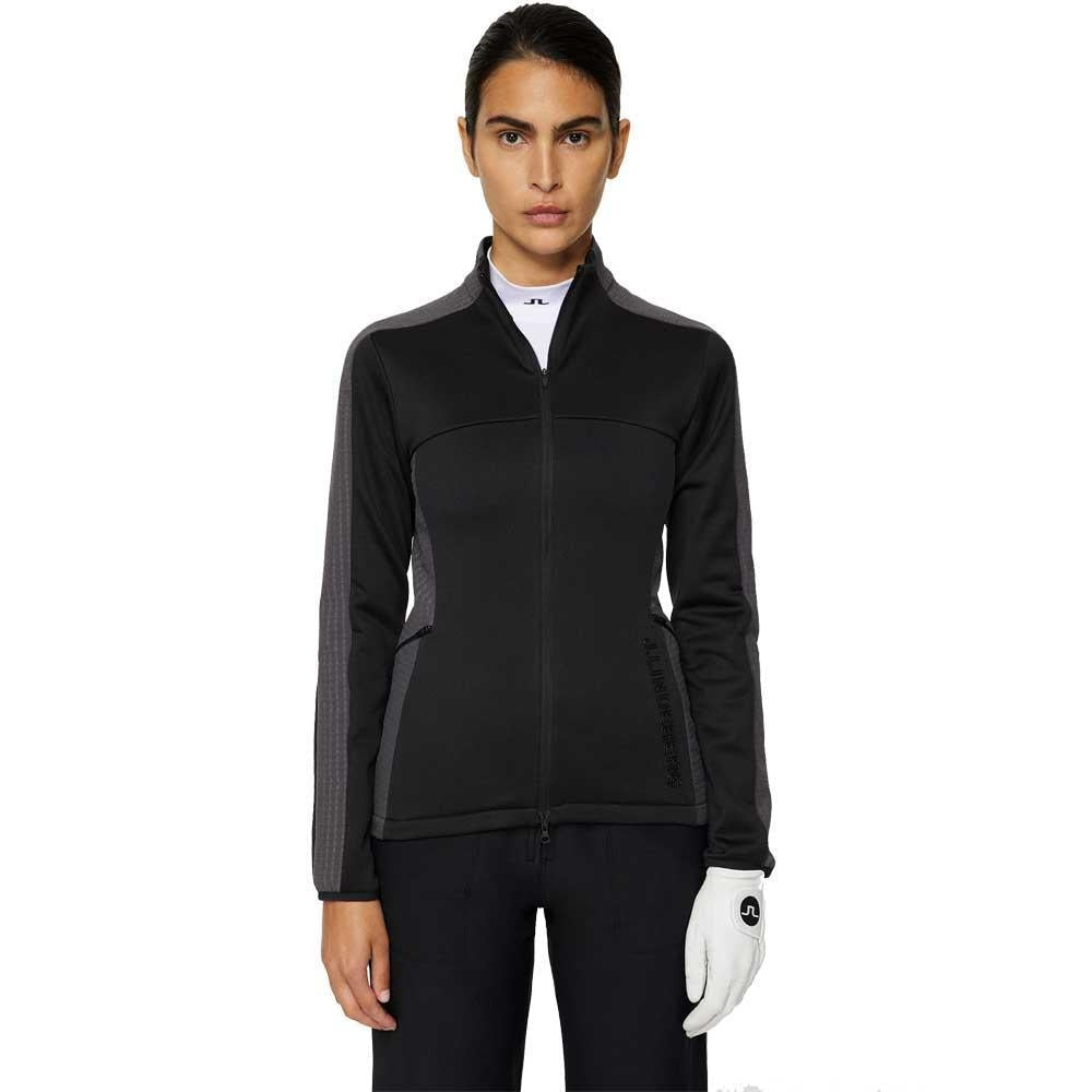 Lindeberg W Nina Hybrid Mid Layer Damengolfjacke Schwarz