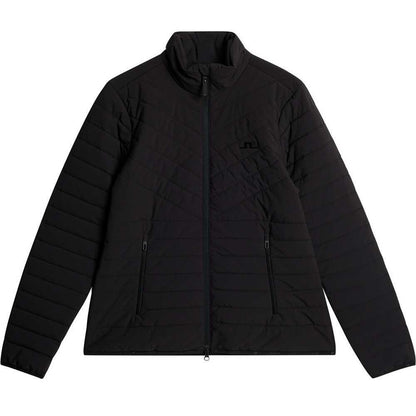 Lindeberg W Marble Quilted Damengolfjacke Schwarz
